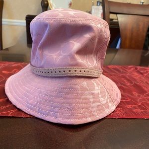 Women’s Pink Coach bucket hat